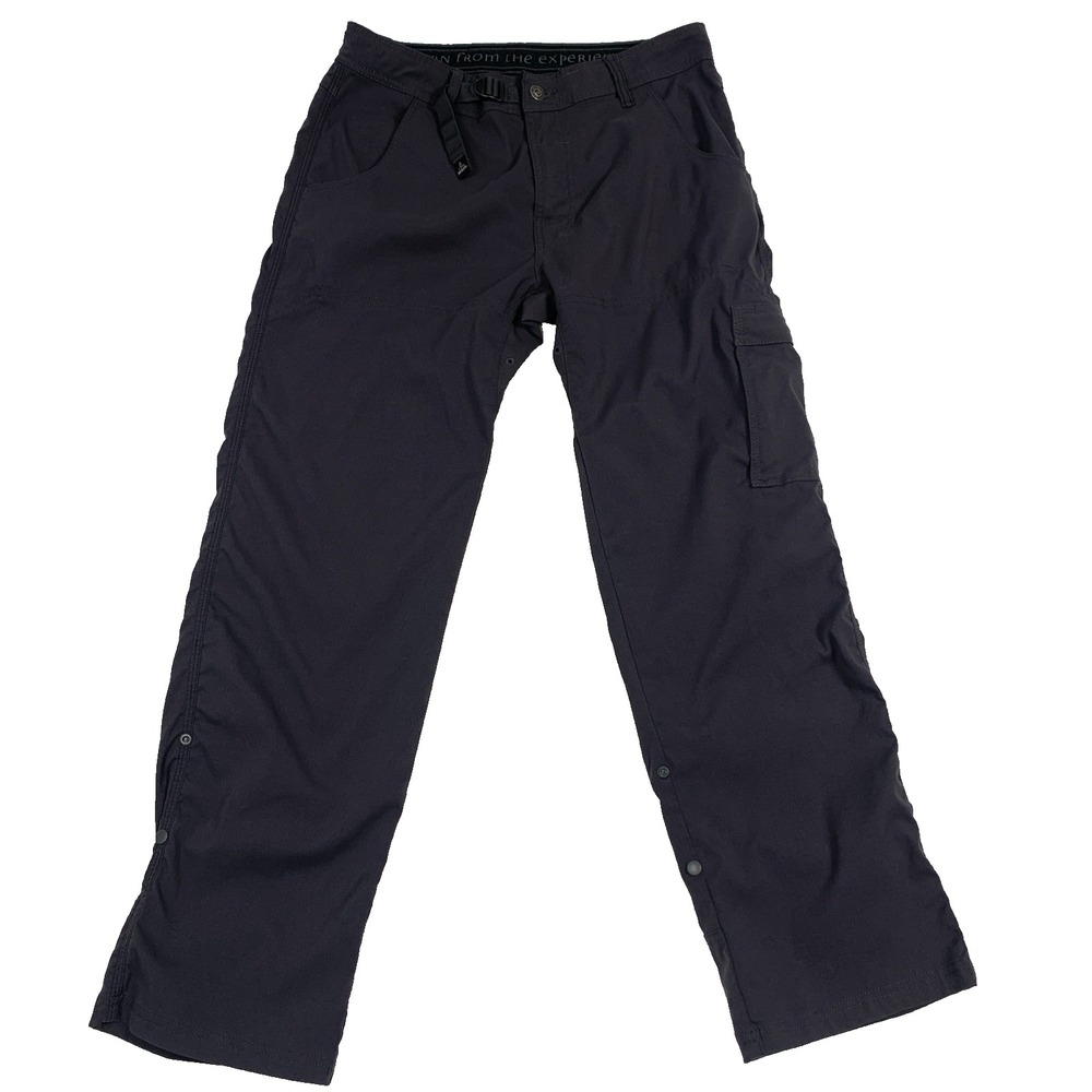 prAna Stretch Zion Pants Mens Medium M 30L Dark Gray Hiking Cargo Tech